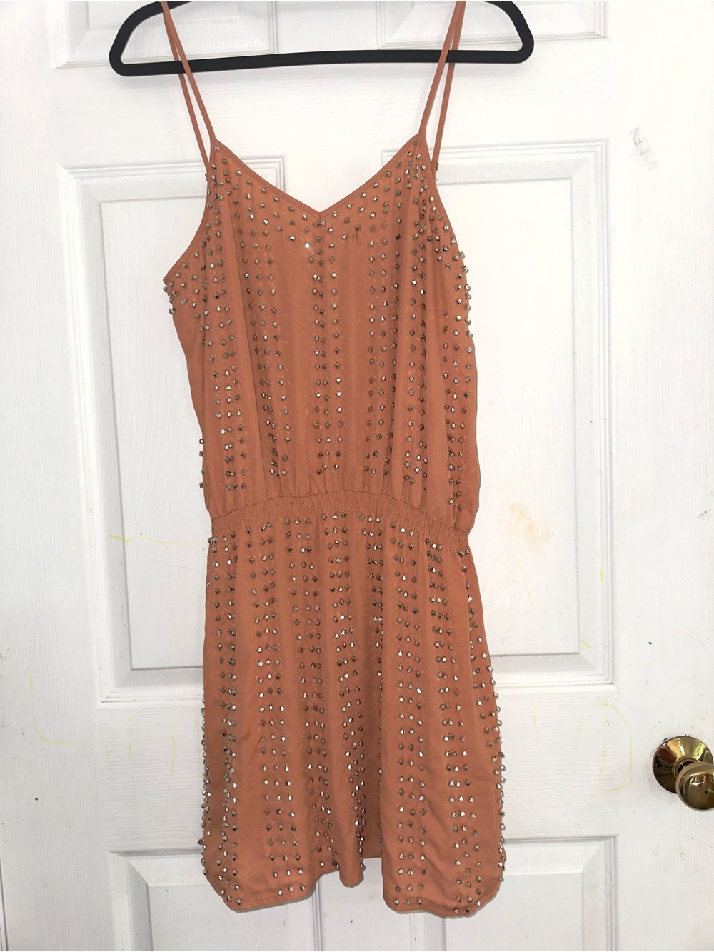 GUESS Studded Peach dress